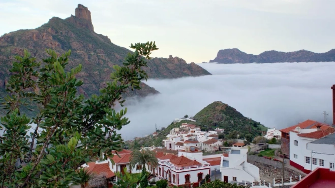 Imagen de Tejeda y el mar de nubes / PUEBLOS MÁS BONITOS DE ESPAÑA Imagen de Tejeda y el mar de nubes / PUEBLOS MÁS BONITOS DE ESPAÑA