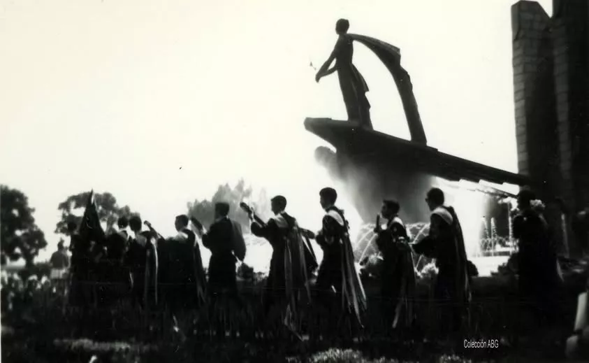 Momento de la inauguración del monumento a Franco en Santa Cruz en 1966|FOTOSANTIGUASDETENERIFE