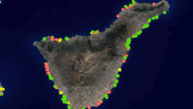 Censo de vertidos en Tenerife.GRAFCAN Censo de vertidos en Tenerife.GRAFCAN