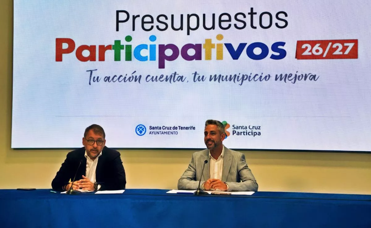 José Manuel Bermúdez y Javier Caraballero durante la presentación de los resultados de los Presupuestos Participativos |CEDIDA