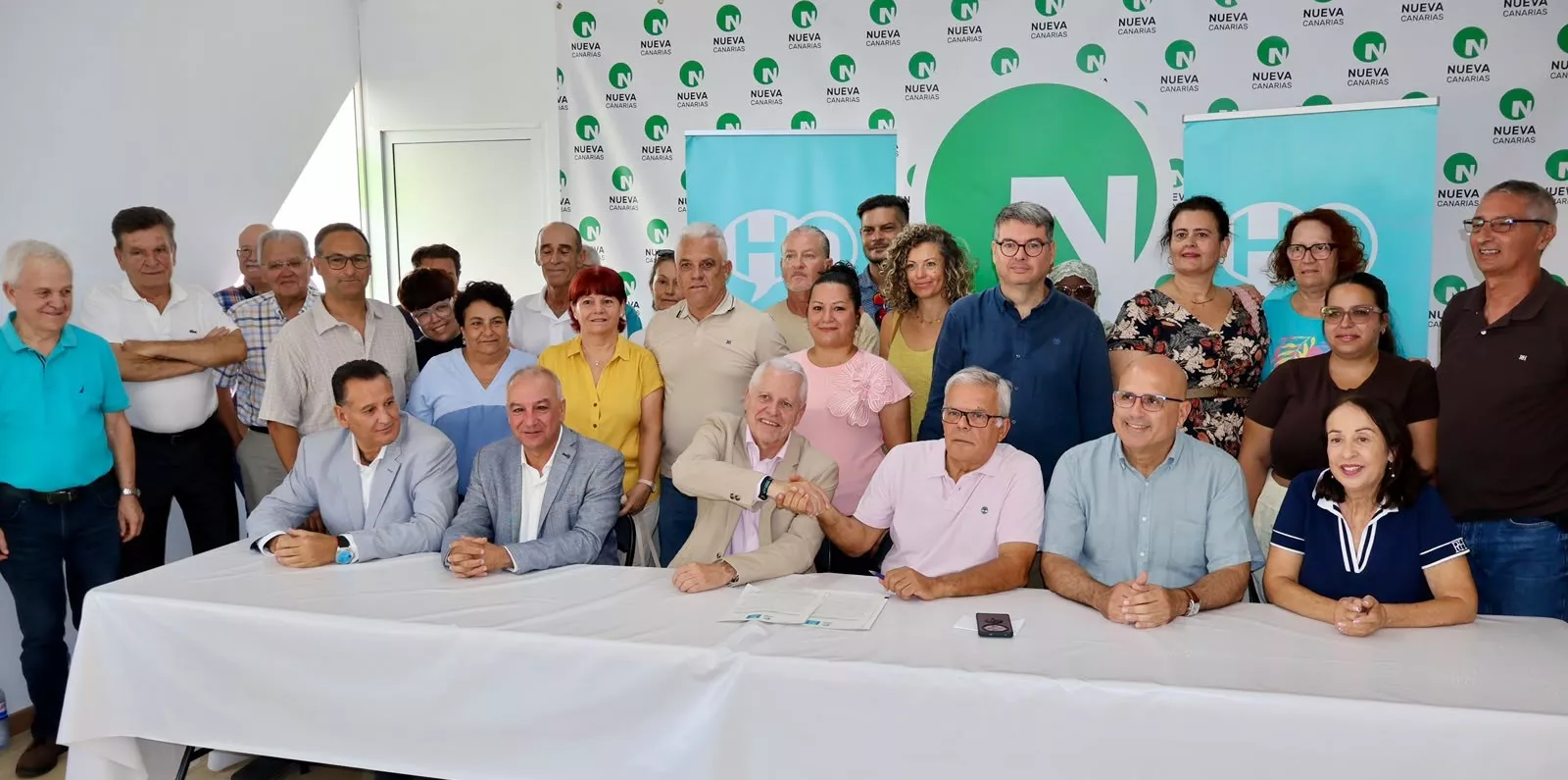 Presentación acuerdo electoral entre Nueva Canarias y Hablemos Ahora. CEDIDA