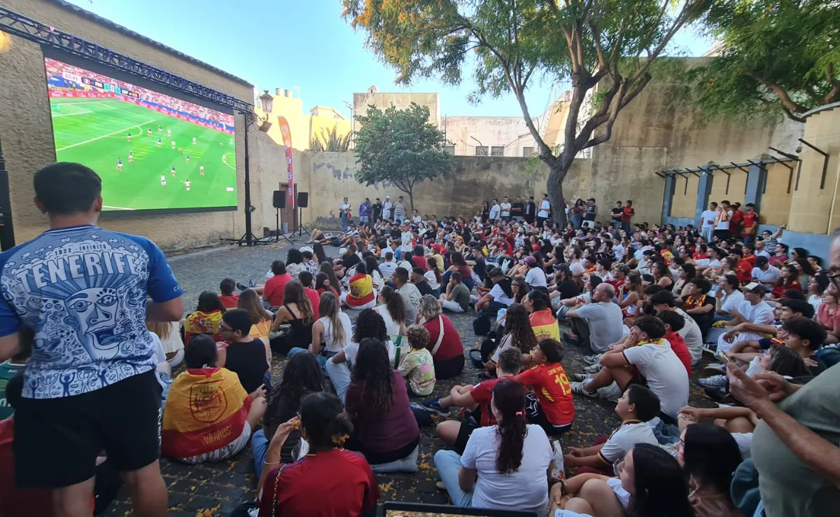 Imagen de una zona de La Laguna durante la semifinal del Mundial 2026 / AYUNTAMIENTO DE LA LAGUNA