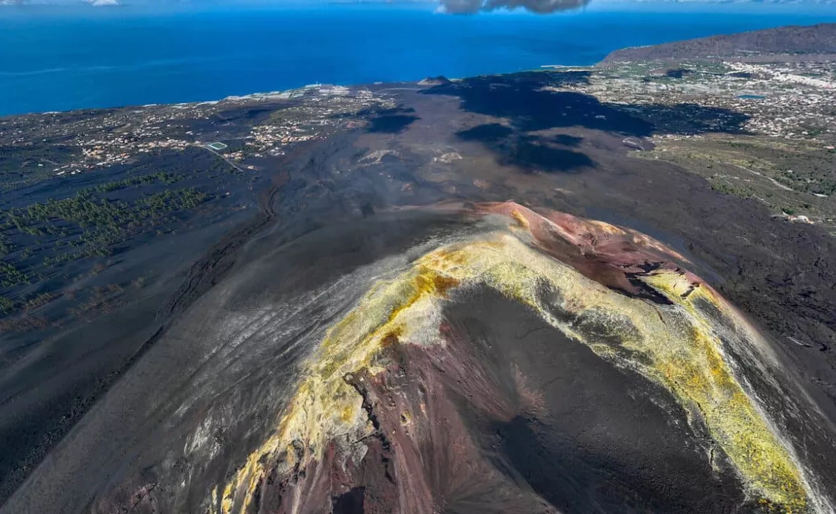 Una imagen aérea del Tajogaite / AH