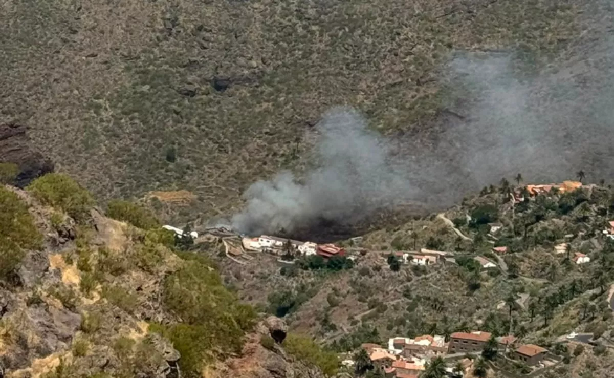 Imagen del conato de incendio en Masca / AH