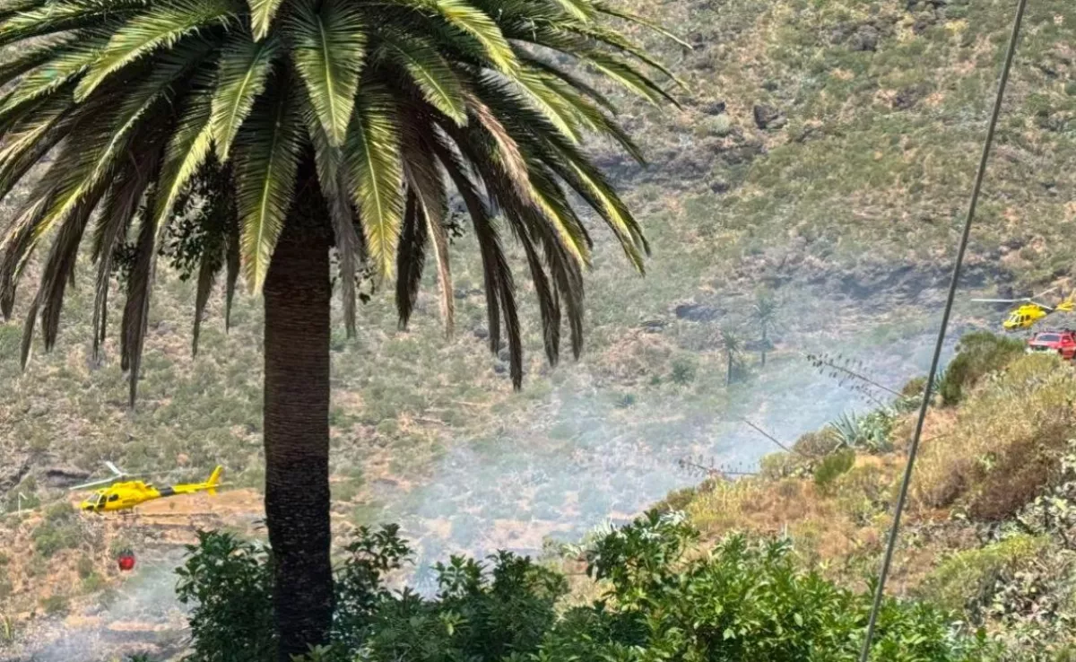 Imagen del incendio en Masca (Tenerife) / AH