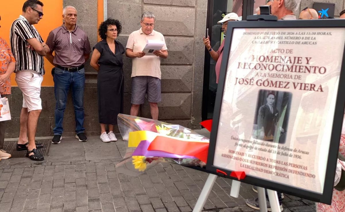 Homenaje a José Gómez Viera / ASOCIACIÓN POR LA MEMORIA DEMOCRÁTICA DE ARUCAS