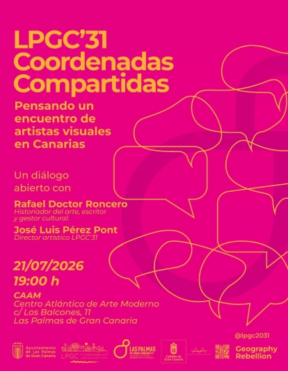 Cartel de conversación abierta ‘Coordenadas compartidas'. / CEDIDA Cartel de conversación abierta ‘Coordenadas compartidas'. / CEDIDA