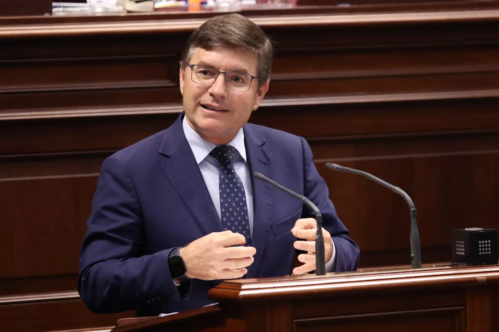 El portavoz del Grupo Parlamentario de Vox, Nicasio Galván. / CEDIDA