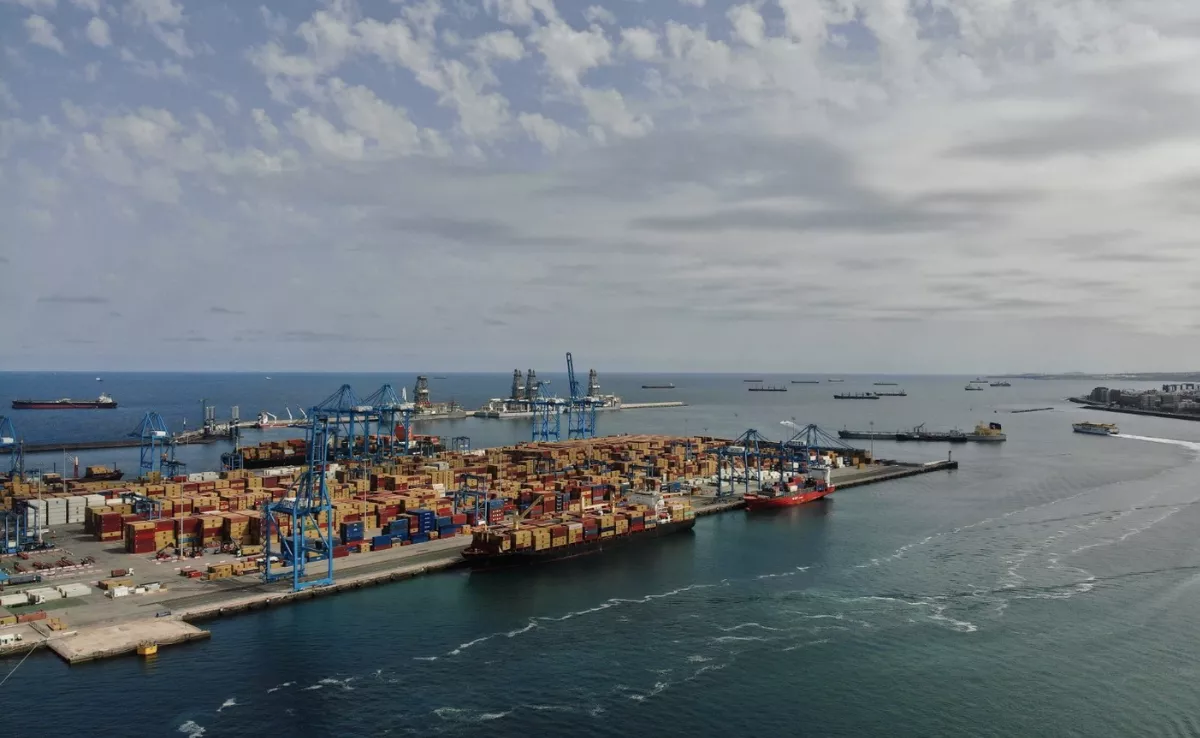 La terminal de Opcsa en el Puerto de Las Palmas. / APLP