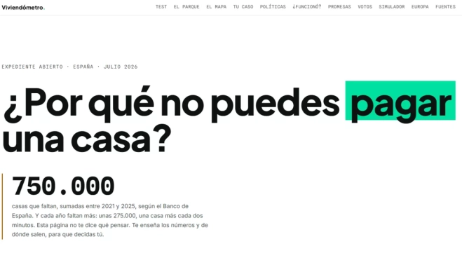 Imagen de la web Viviendómetro, creada por un canario/ WEB