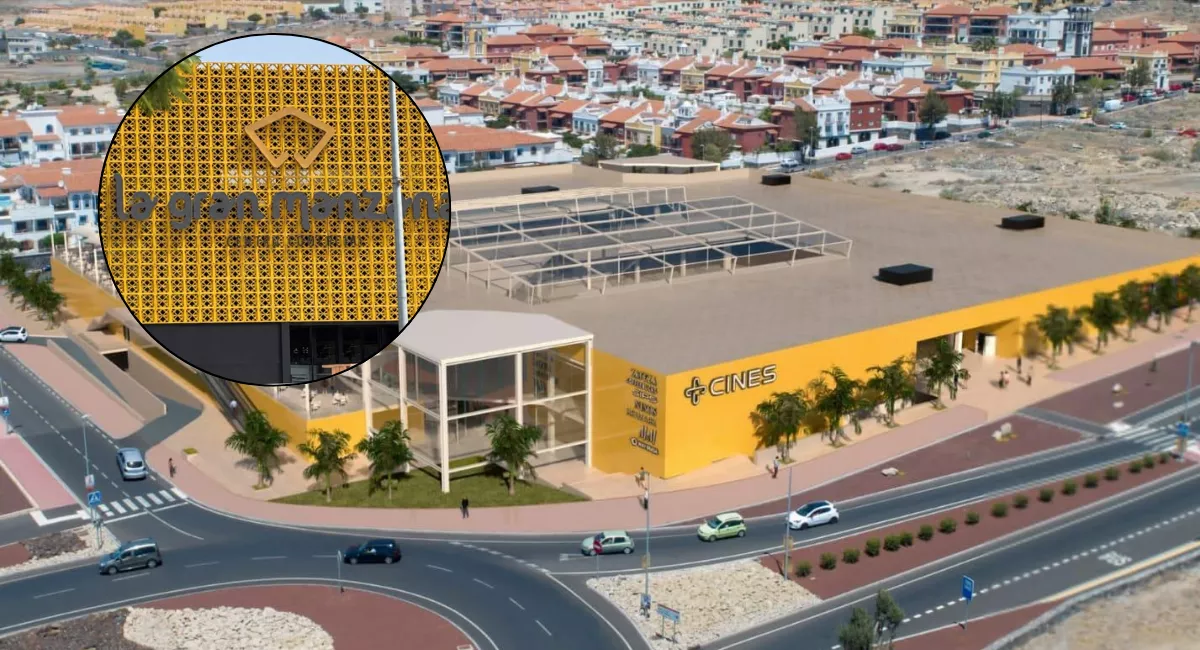 Imagen del centro comercial La Gran Manzana de Tenerife que se inaugura este jueves / MONTAJE AH