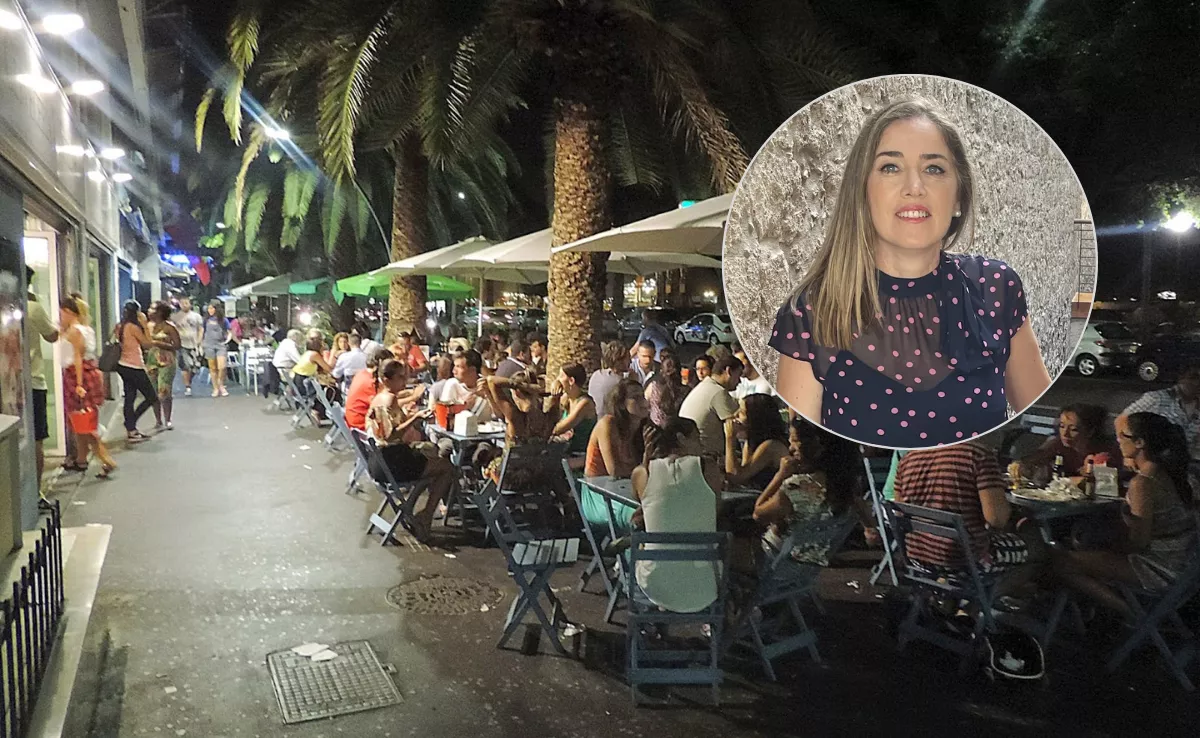 Imagen de Yomara García y la avenida de Anaga, en Santa Cruz de Tenerife./ CANVA
