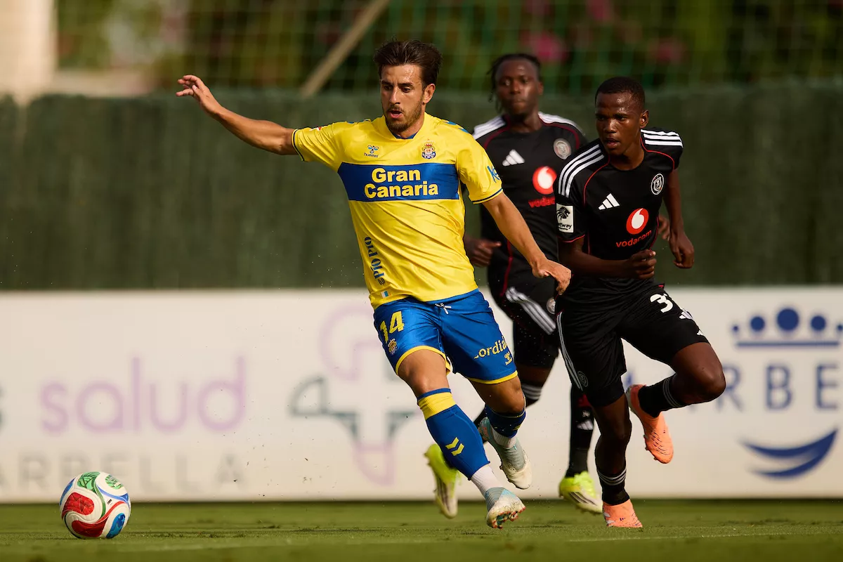 Momento del partido de la UD Las Palmas con el Orlando Pirates en Marbella. / UD LAS PALMAS