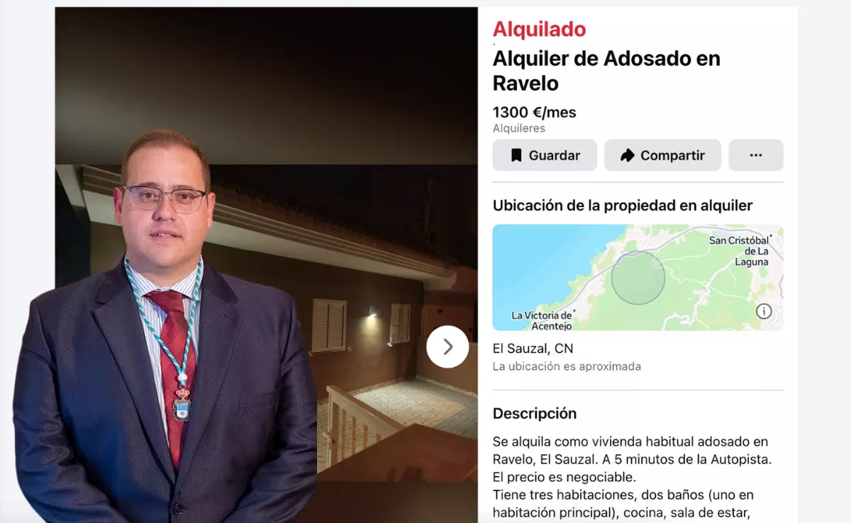 Imagen del anuncio de la vivienda y de Juan Daniel Fajardo / AH