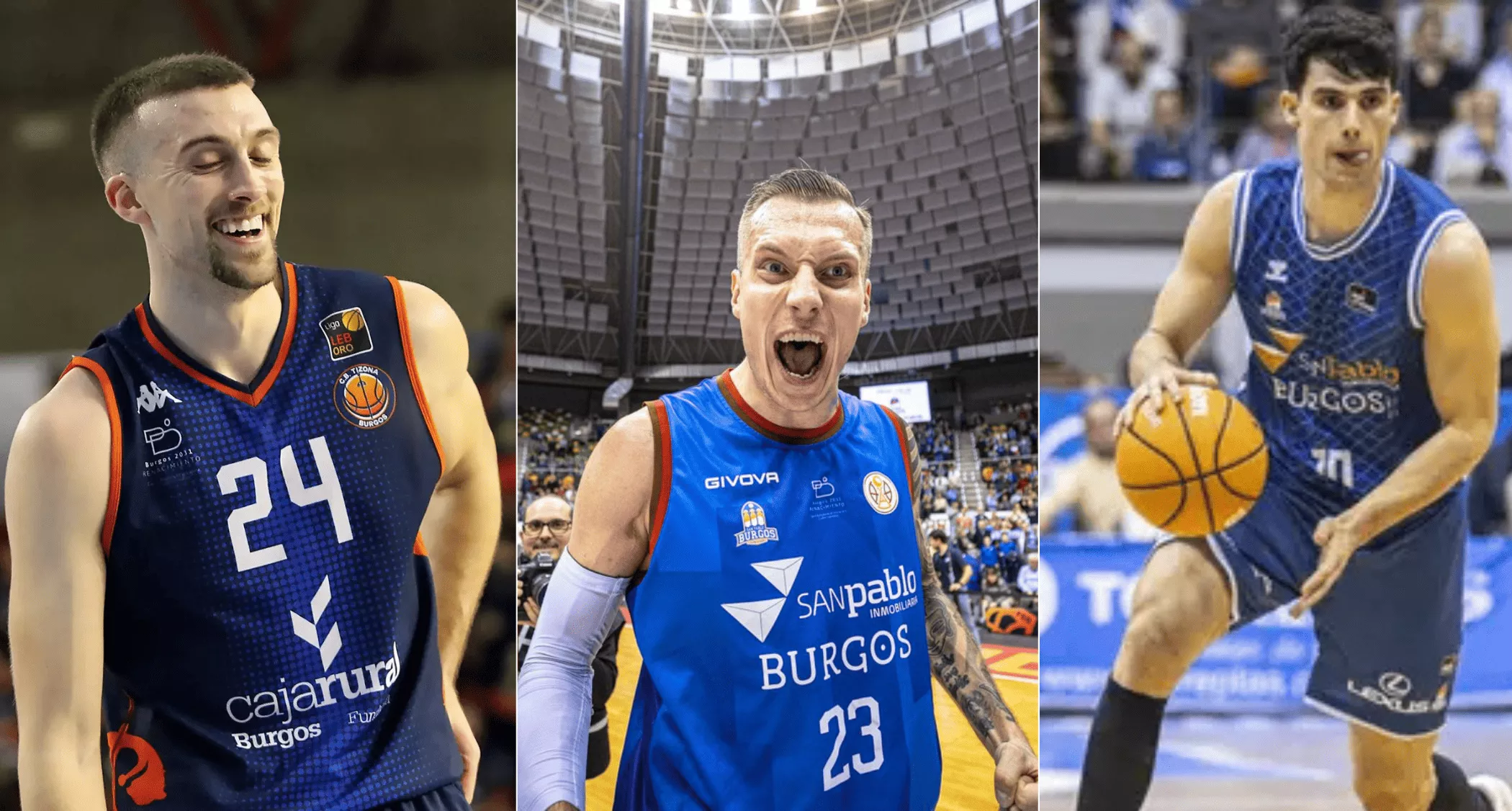 El Granca acelera su reconstrucción: Stumbris ya es oficial y Juan Rubio y Joe Cremo esperan turno. / CB TIZONA Y SAN PABLO BURGOS