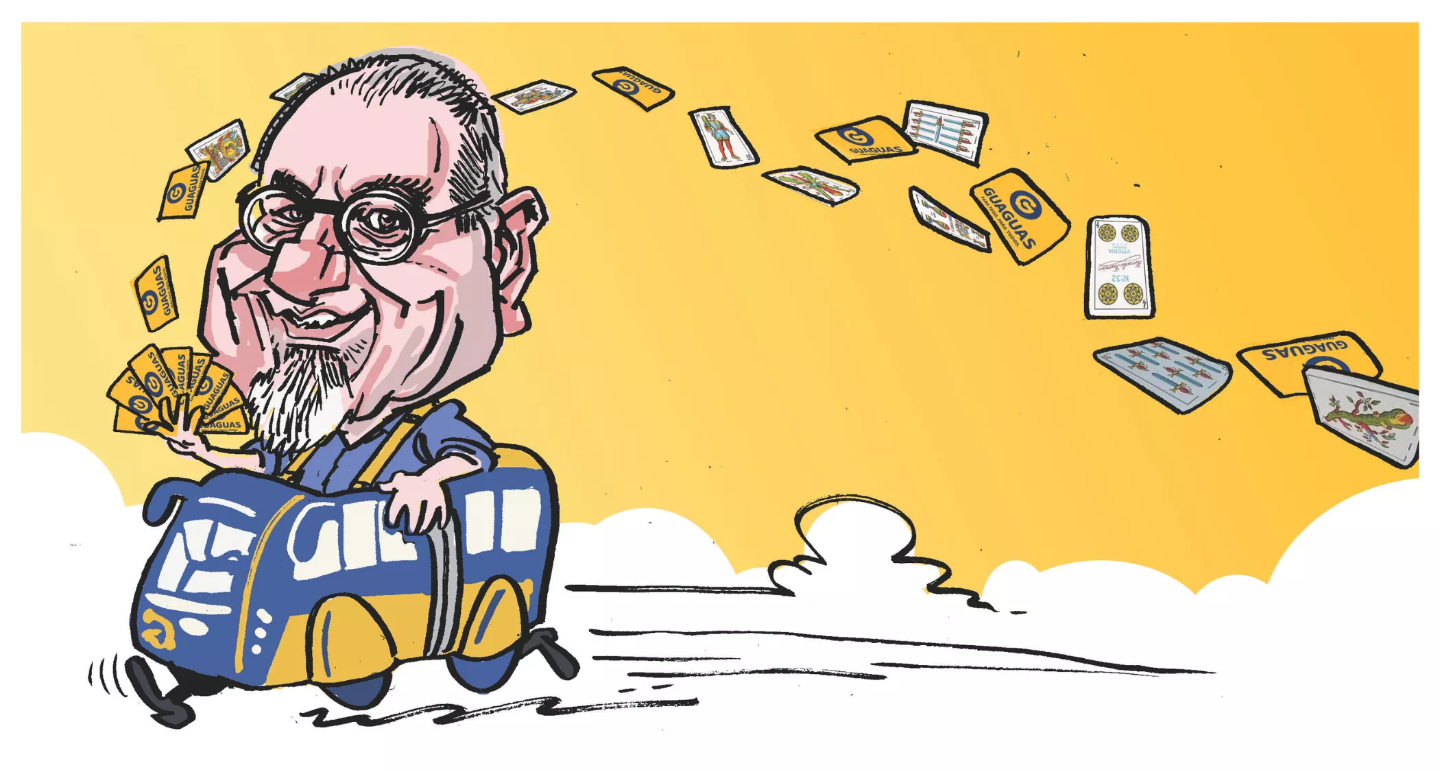 Miguel Ángel Rodríguez, director general de Guaguas Municipales, por Farruqo.