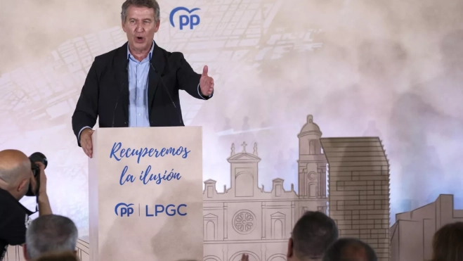 Alberto Núñez Feijóo en Las Palmas de Gran Canaria / EFE - ELVIRA URQUIJO A.