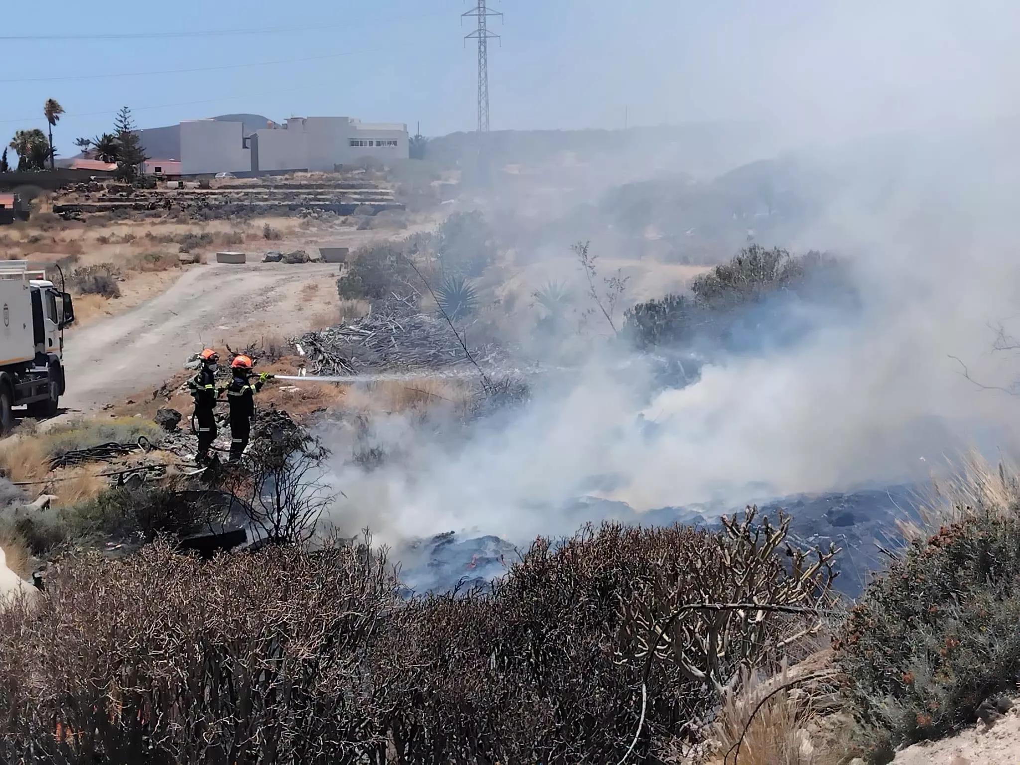 Conato de incendio en Candelaria. / AYUNTAMIENTO DE CANDELARIA