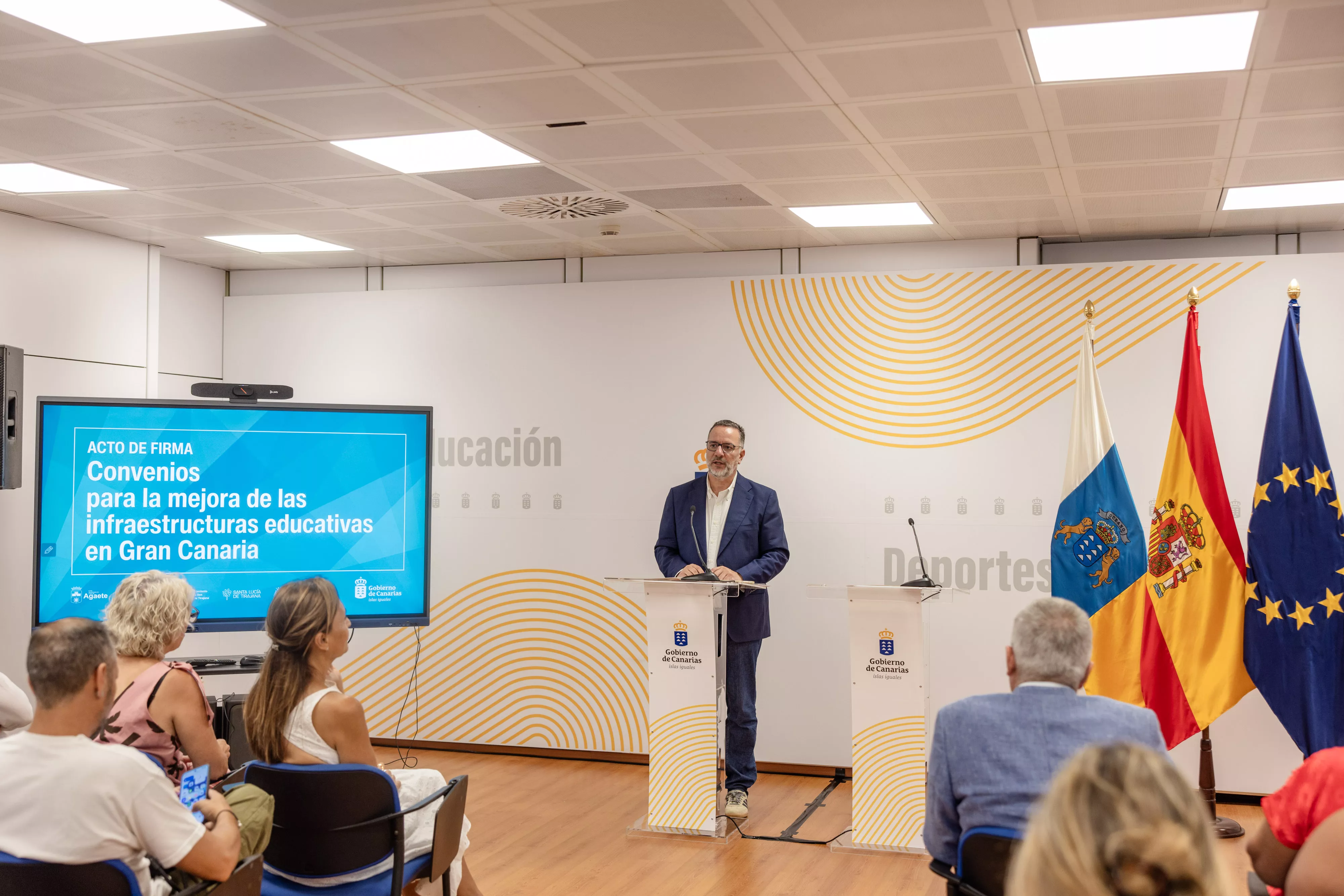 Educación ejecuta este verano el mayor despliegue de obras en centros educativos de la historia de Canarias. AH