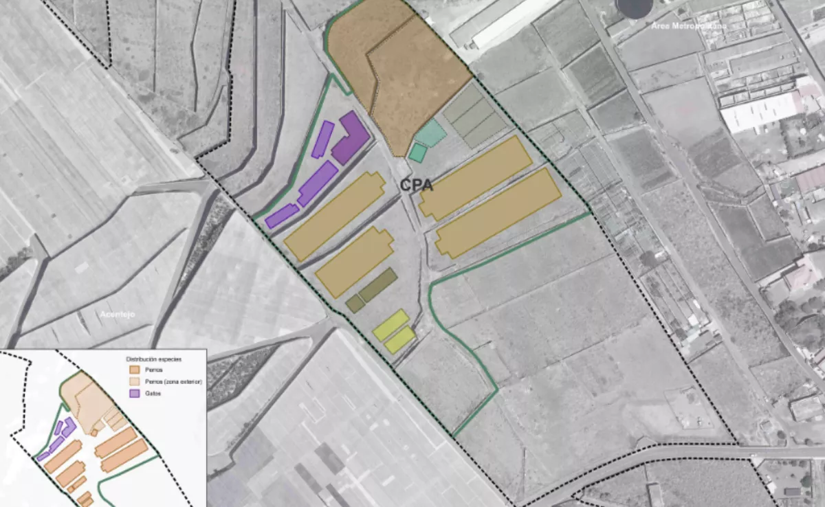 Plano del centro de protección animal Tierra Azul. / PLANOS DEL PROYECTO