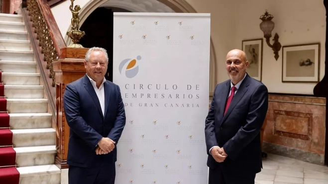 Óliver Alonso, CEO de Domingo Alonso Group, y Juan Ramírez Said. / AH Óliver Alonso, CEO de Domingo Alonso Group, y Juan Ramírez Said. / AH