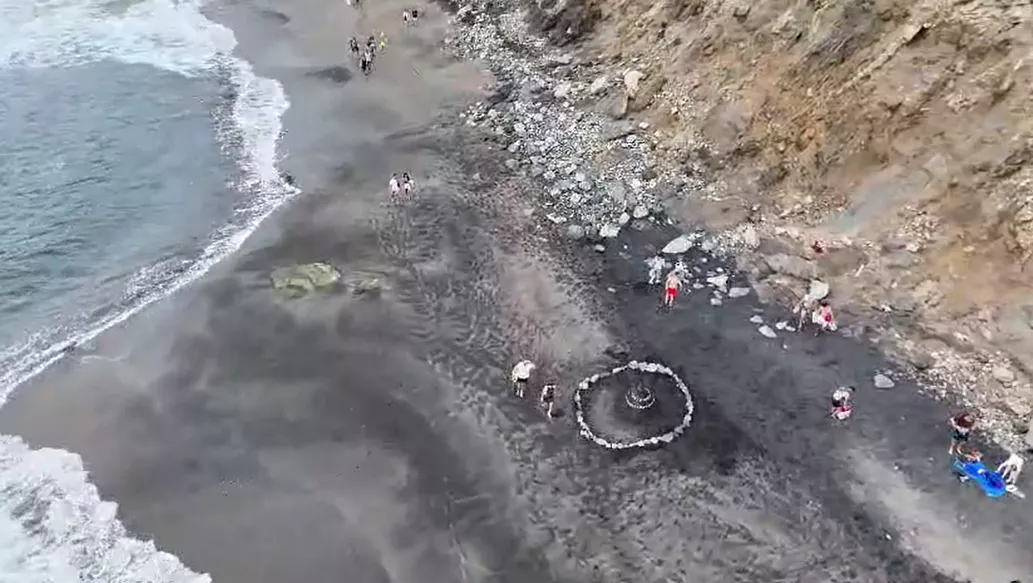 Desalojo de Benijo, en Tenerife en septiembre de 2025. / POLICÍA LOCAL DE SANTA CRUZ DE TENERIFE