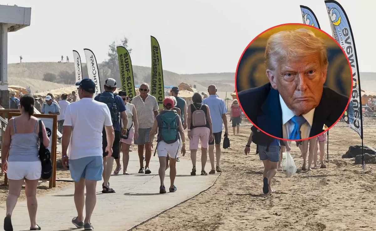Al sector no le preocupa el descenso de turistas, pero pone la mirada en la geopolítica mundial, marcada por el presidente de Estados Unidos / MONTAJE AH