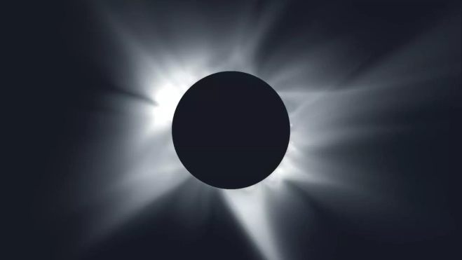 Predicción del eclipse total de sol 12 de agosto de 2026 en Palencia./ Imagen del IAC Predicción del eclipse total de sol 12 de agosto de 2026 en Palencia./ Imagen del IAC