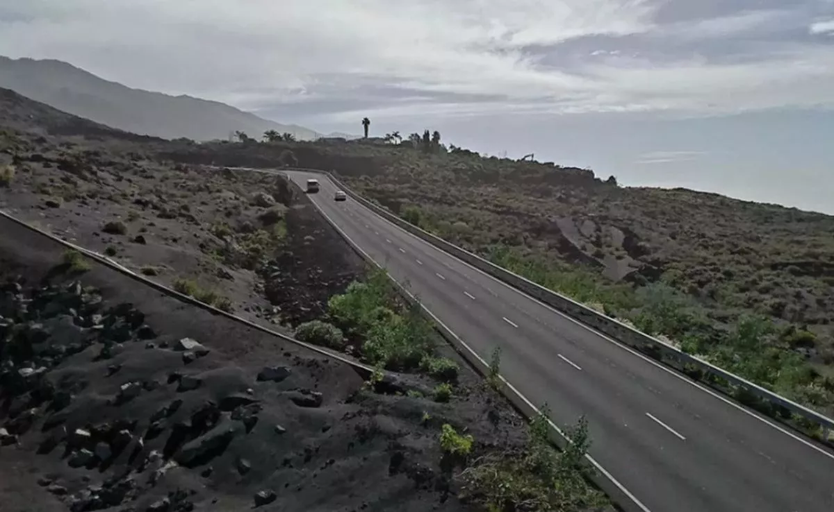 Carretera LP-2, en La Palma./ CEDIDA