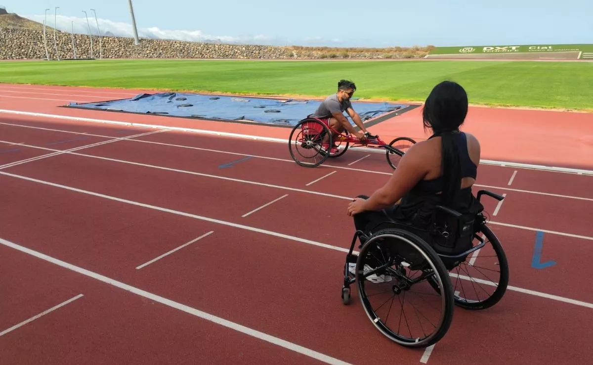 Atletismo en silla de ruedas en el Centro Insular de Atletismo de Tenerife |CEDIDA
