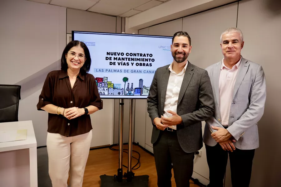 Presentación del contrato de mantenimiento de Vías y Obras. AYUNTAMIENTO LPA