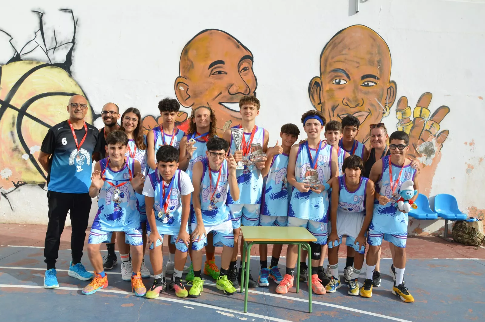 El equipo infantil Pitufos Basket de La Isleta. CEDIDA
