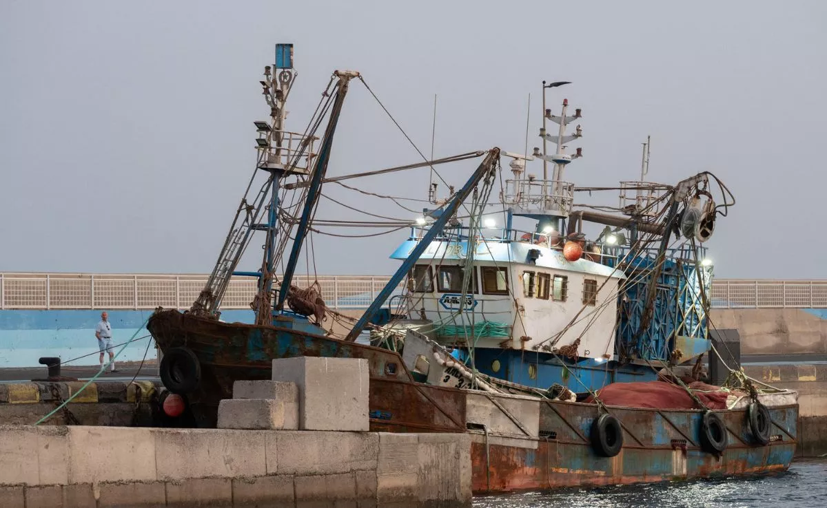 pesquero que arribó el pasado 24 de julio a Fuerteventura con 20 inmigrantes |EFE
