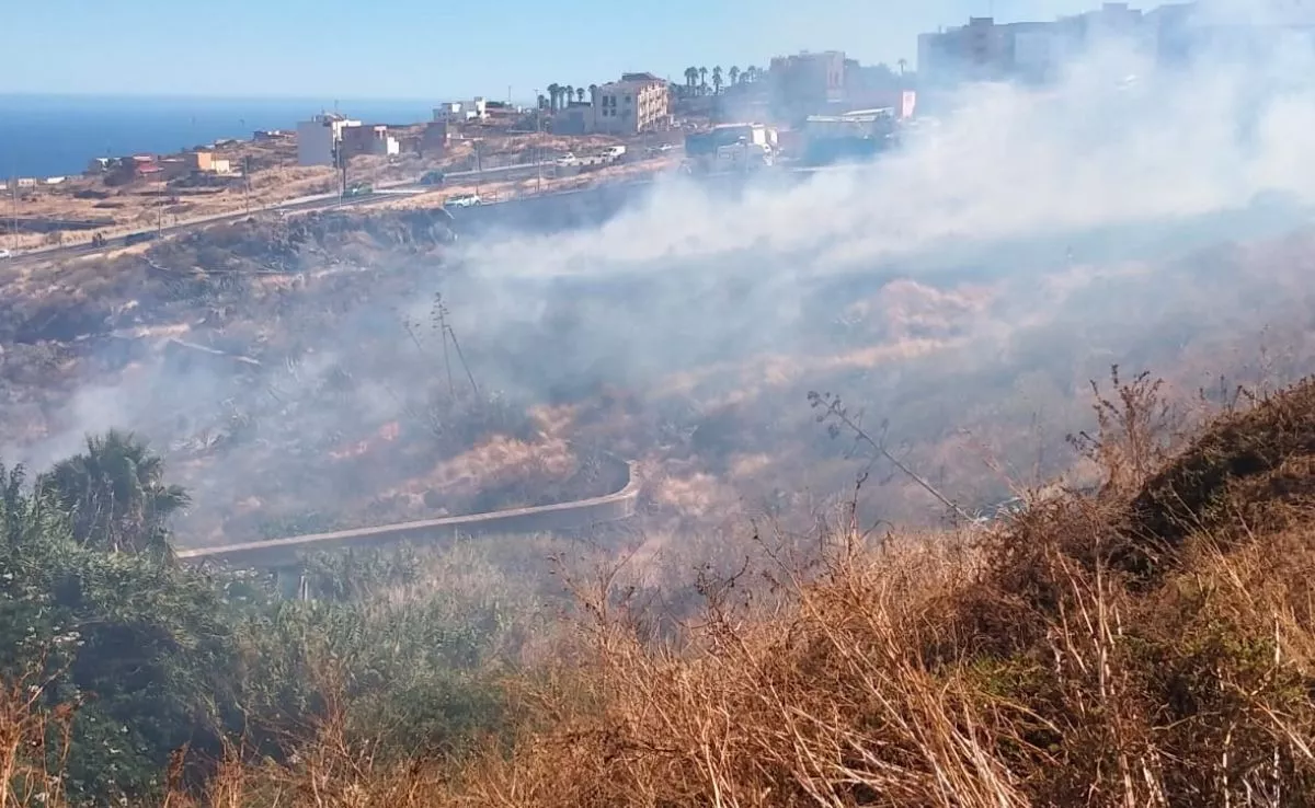 Imagen donde se produjo el conato de El Sobradillo el 7 de agosto |AH