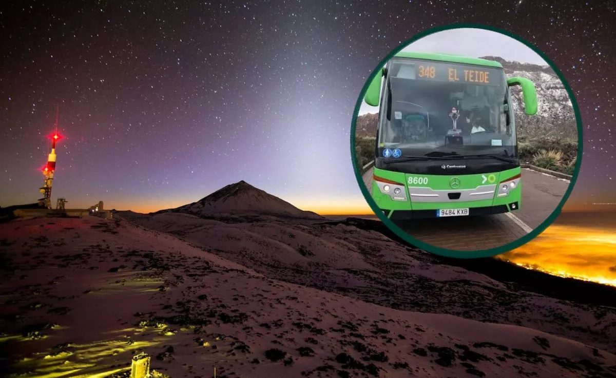 Servicio extraordinario de Titsa al Parque Nacional de El Teide |MONTAJEAH