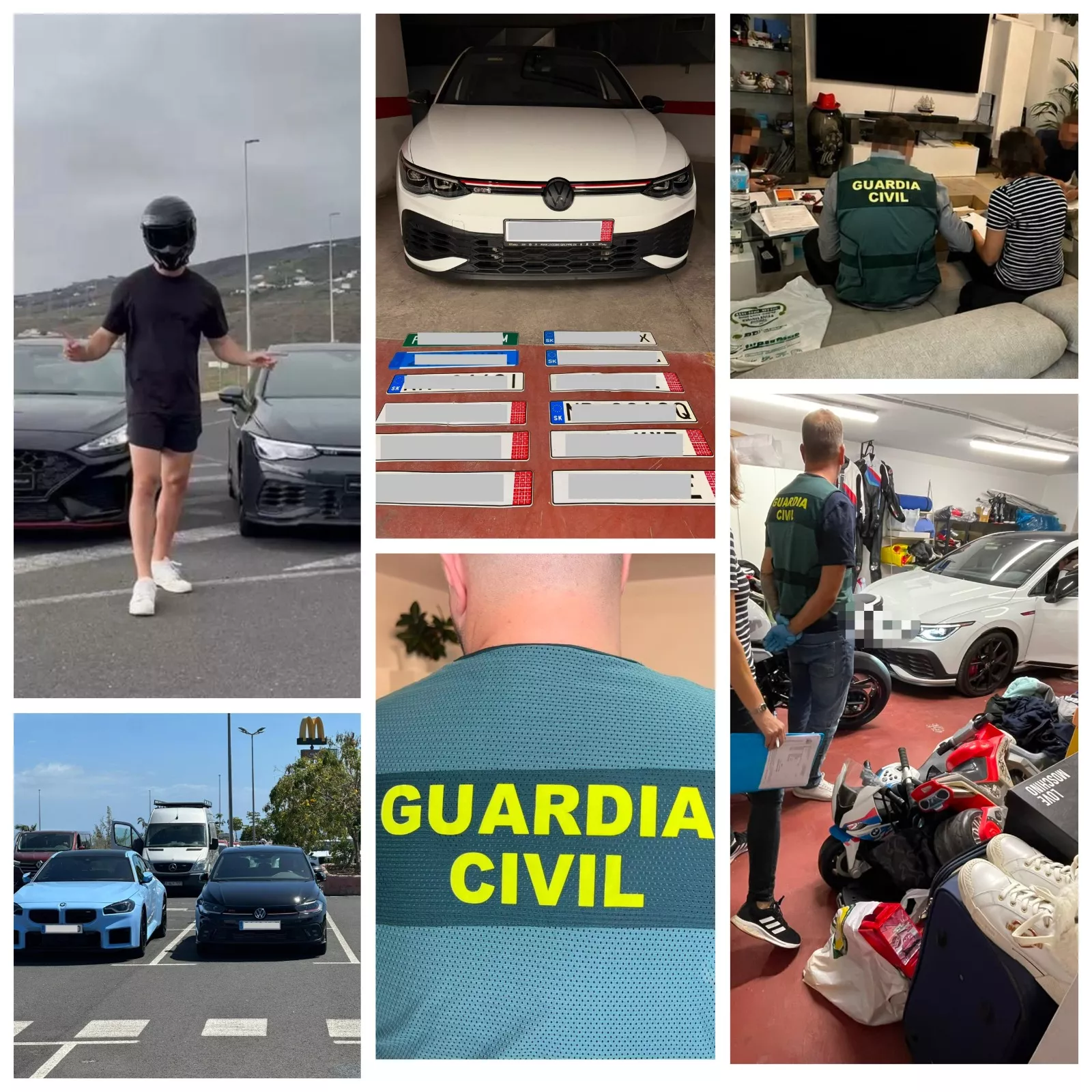 Trama dedicada presuntamente a obtener de forma fraudulenta vehículos de alta gama en distintos países europeos para introducirlos en España. / GUARDIA CIVIL