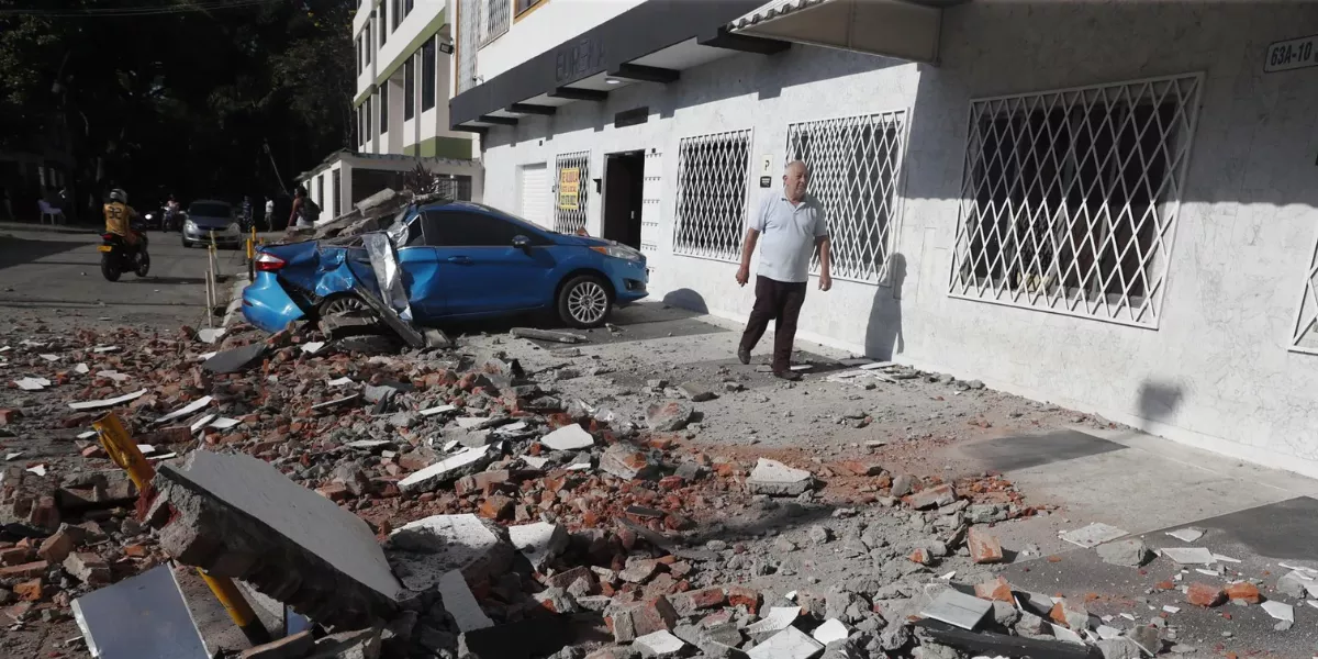 Imagen de los terremotos de Colombia  EFE