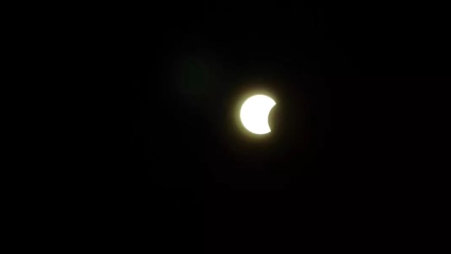 Imagen del eclipse solar desde el Observatorio del Teide / AH Imagen del eclipse solar desde el Observatorio del Teide / AH