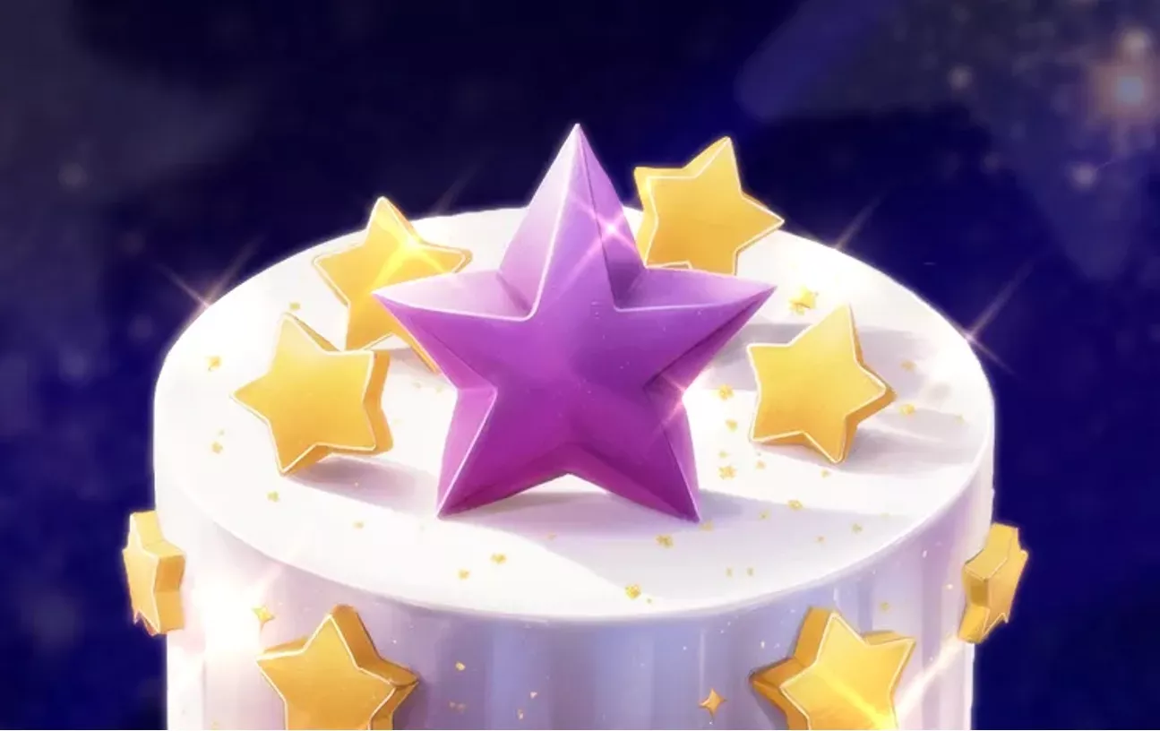 Tarta con estrellas