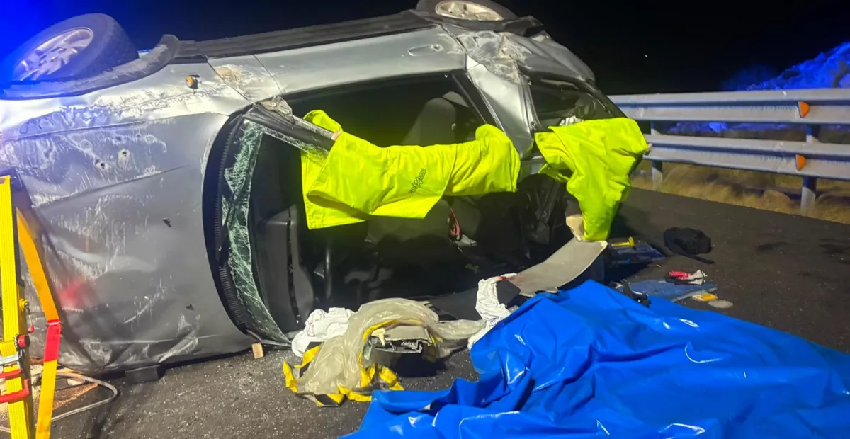 Imagen del accidente en la TF-1 / 112 