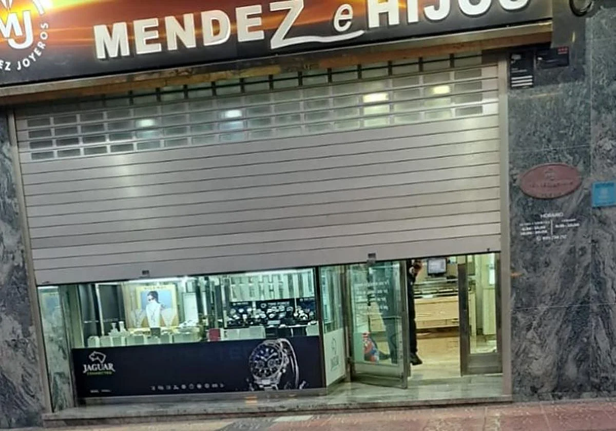 Joyería afectada. EMERCANARIAS
