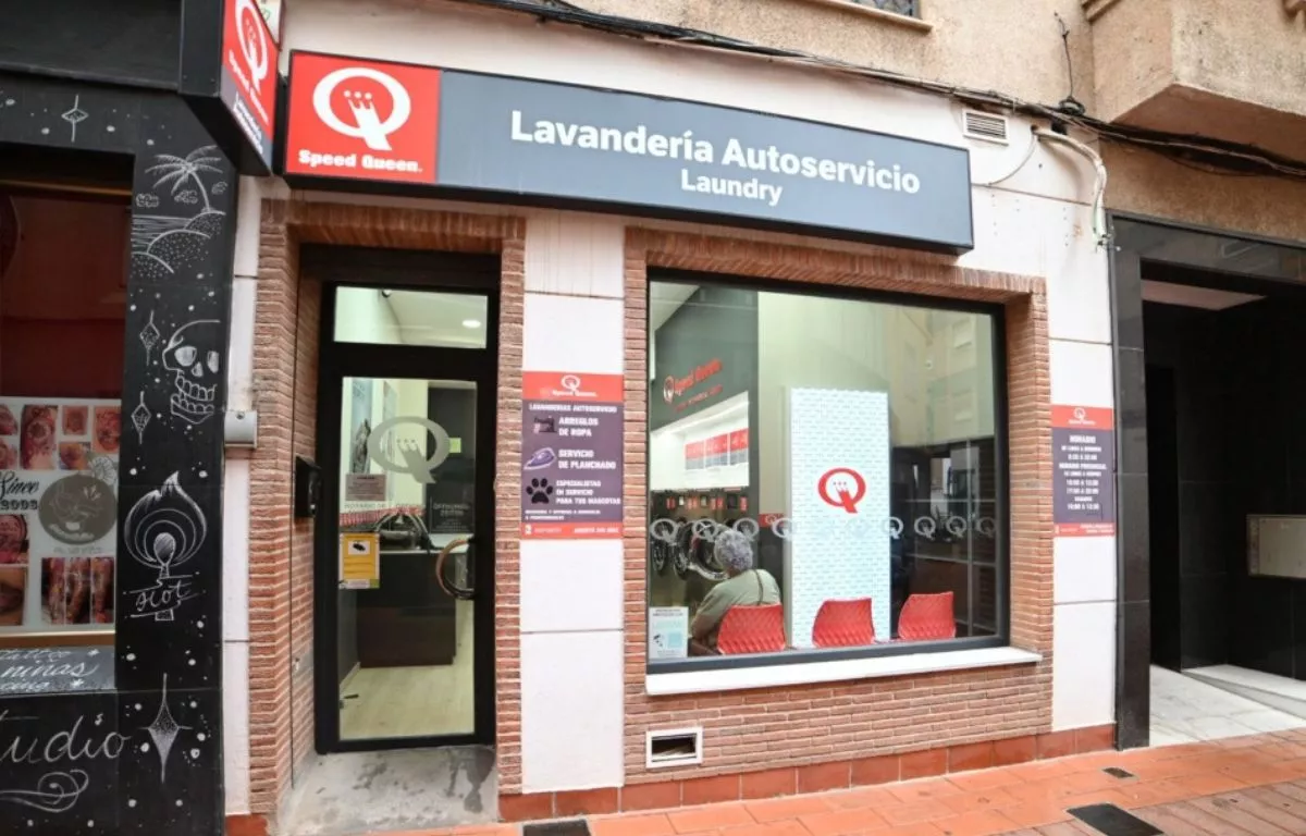 Una lavandería autoservicio, sin relación con la noticia. AH