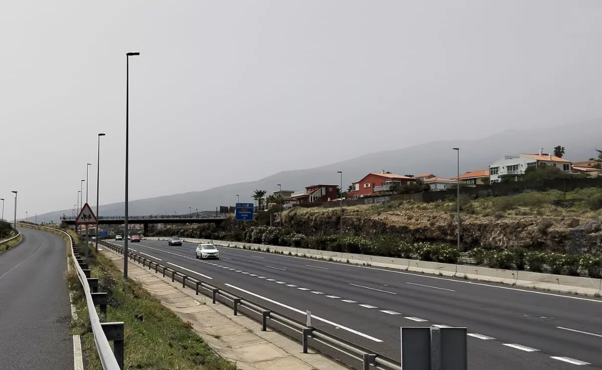 Imagen de la TF-1 a su paso por Candelaria. / ATLÁNTICO HOY