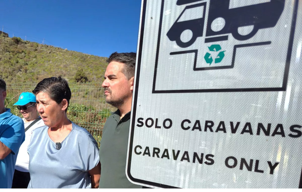 Área de caravanas del Centro Logístico de La Guancha. / CABILDO DE TENERIFE