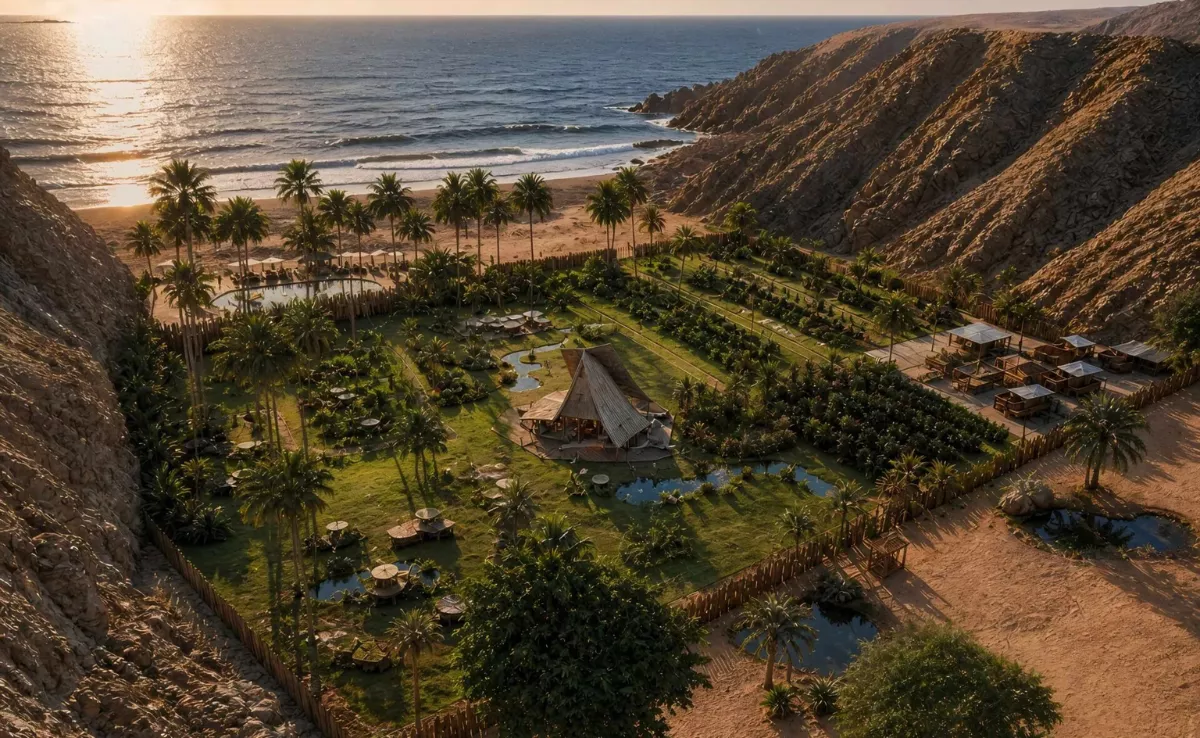 Imagen de Eco Explora, el proyecto diseñado por Jordi Hans para Veneguera, en Gran Canaria. / JORDI HANS DESIGN