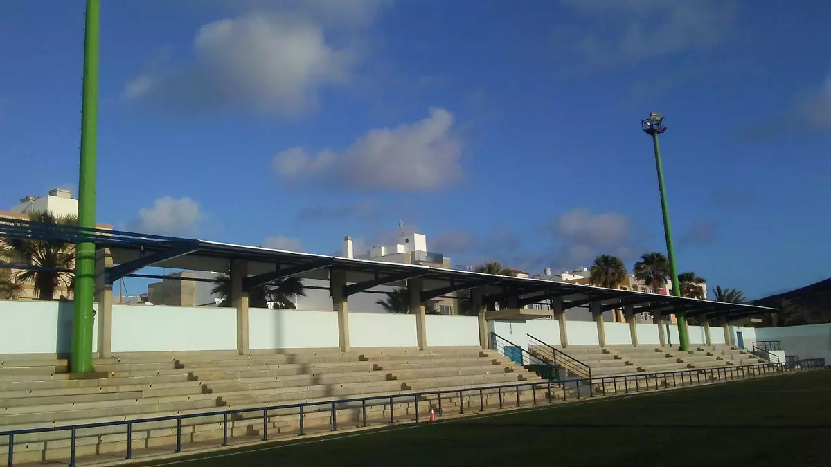 Campo de Fútbol Municipal Jorge Pulido, en el barrio de Las Coloradas. IMAGEN DE ARCHIVO