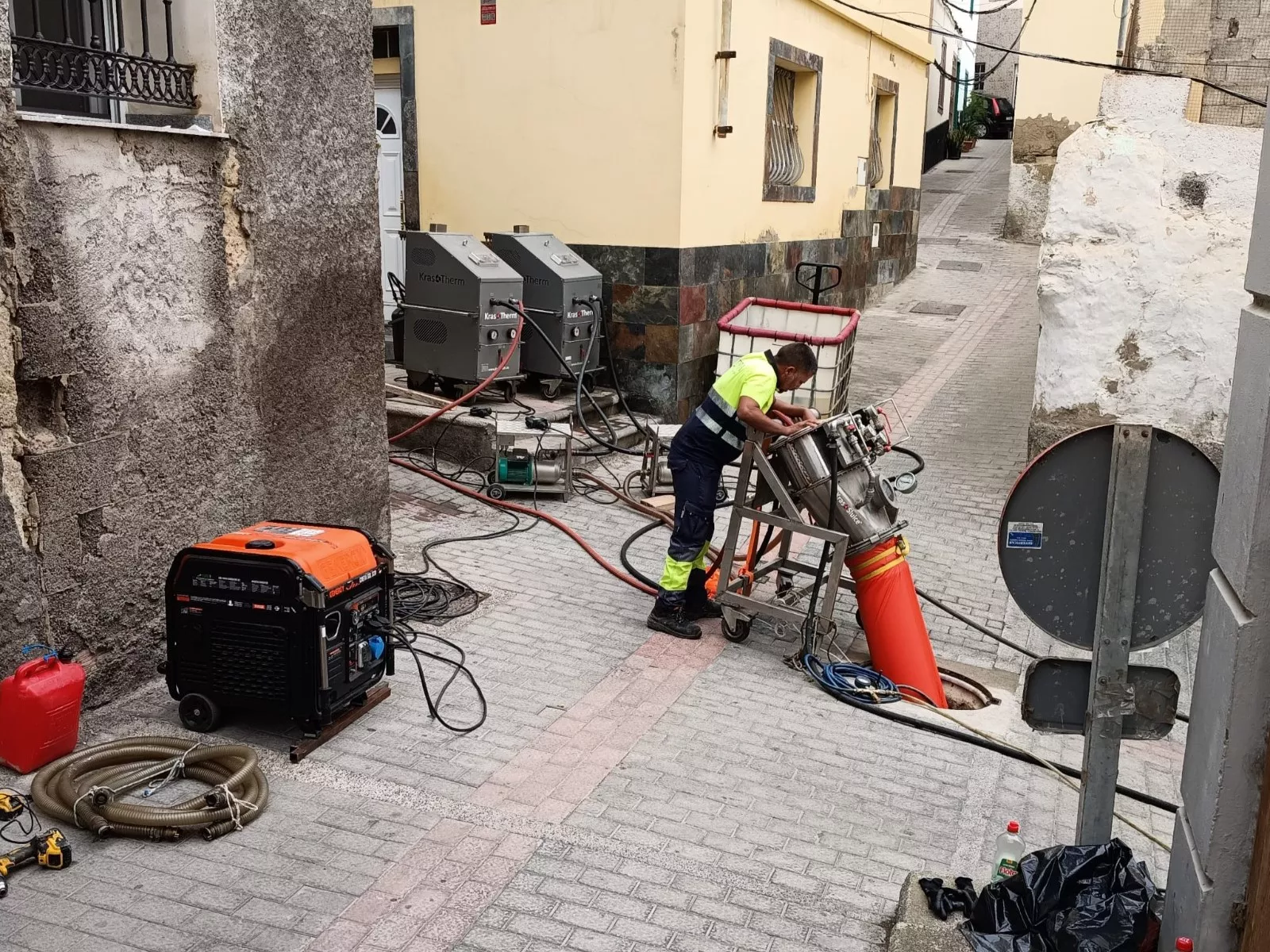 Actuación en la red de saneamiento del barrio de San José- AYUNTAMIENTO LPA