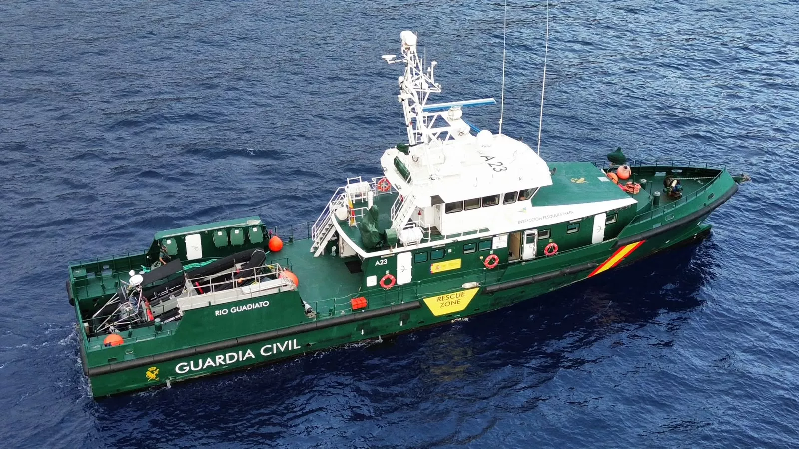 Imagen archivo de un buque de la Guardia Civil. / GUARDIA CIVIL 