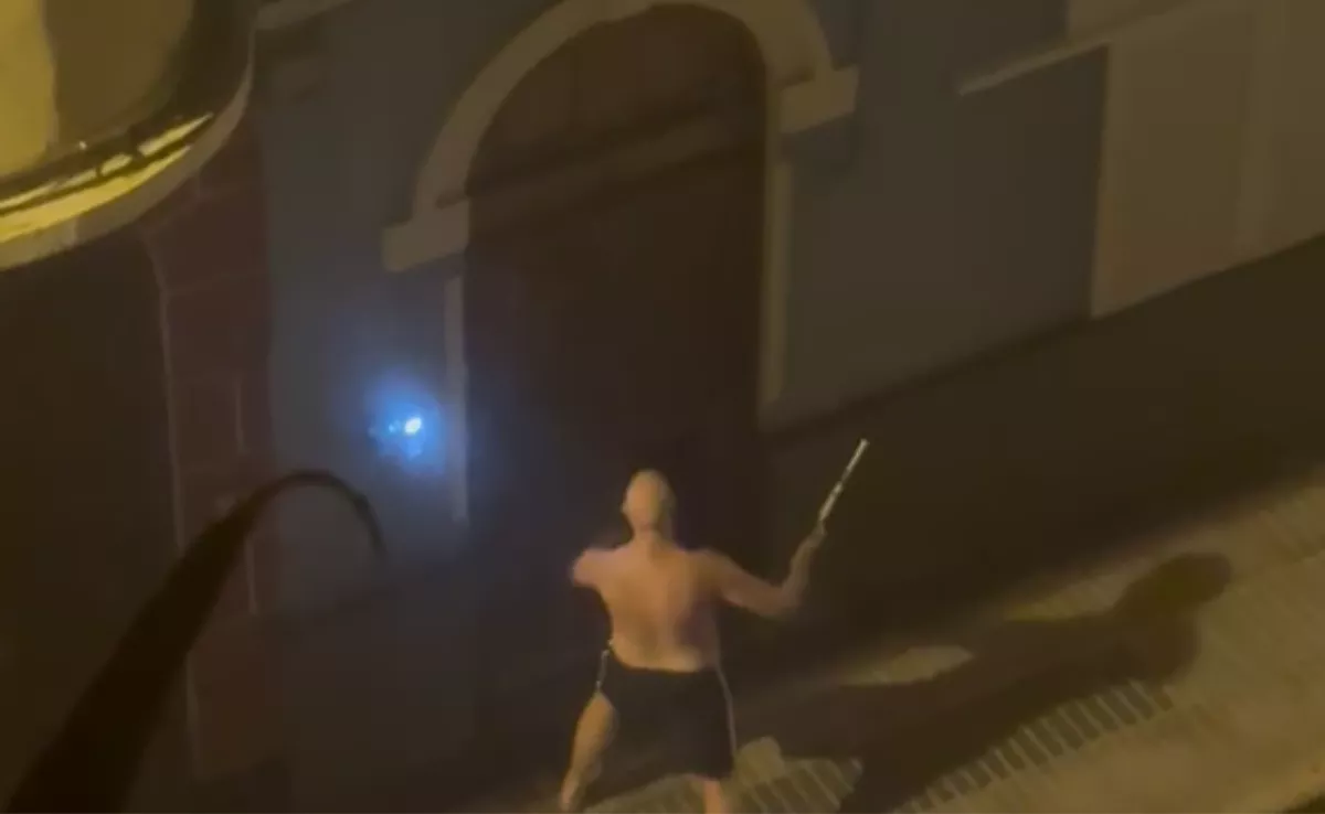Captura de uno de los ataques a uno de los edificios / AH