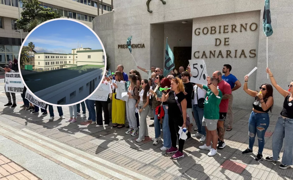 Imagen de los trabajadores de La Montañeta y del centro / AH